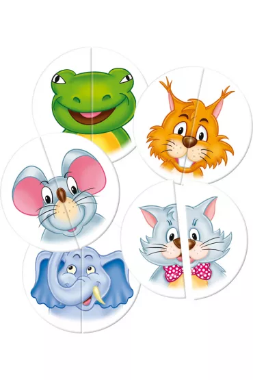 Puzzle Uk�adanka edukacyjna Po��wki i g��wki Kukuryku