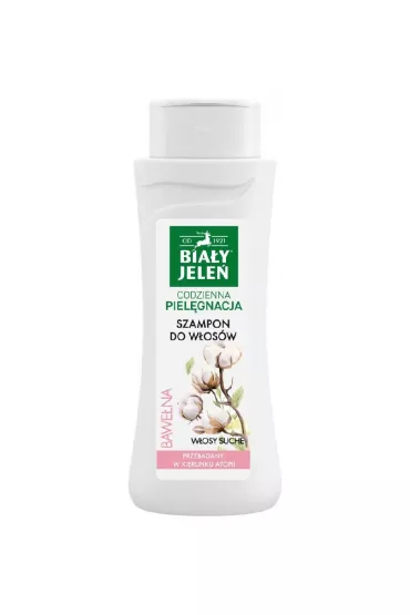 Bia�y Jele� Codzienna Piel�gnacja szampon do w�os�w suchych Bawe�na 300 ml