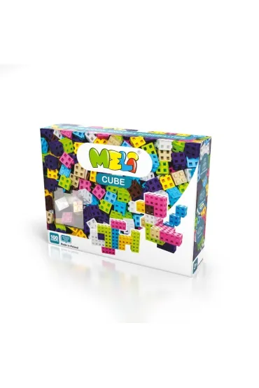 Klocki konstrukcyjne Meli Cube Pink 100 szt