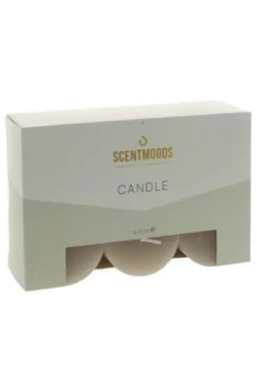 ScentMoods Rustykalna �wieca w kolorze Taupe 5x5cm 6 szt.