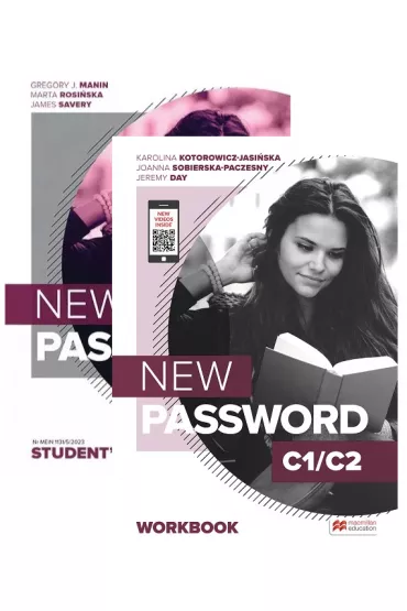 Pakiet New Password C1/C2. Ksi��ka ucznia papierowa + Zeszyt �wicze� + dost�p do wersji cyfrowych + On-the-Go Practice w aplikacji MEE - Jeremy Day, Marta Rosi�ska, Karolina Kotorowicz-Jasi�ska, Gregory J. Manin, Joanna  Sobierska-Paczesny, James  Savery