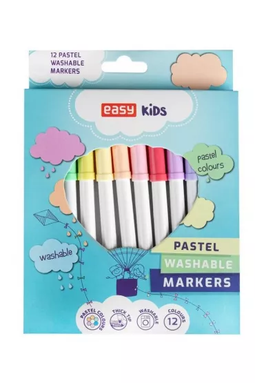 Easy Stationery Pisaki spieralne Pastel 12 szt.