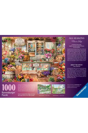 Puzzle 1000 el. Kot w kwiaciarni Ravensburger