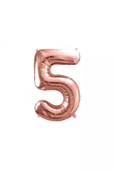 PartyDeco Balon foliowy 5 r�owe z�oto 86cm