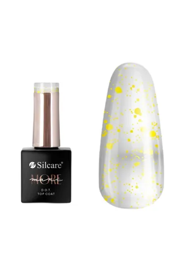 Silcare Mani More DOT top coat do paznokci Yellow 10 g