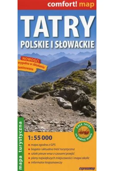 Tatry Polskie i S�owackie mapa 1: 55 000