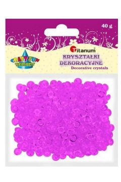 Titanum Krysztaki dekoracyjne plastikowe 45 g fioletowe