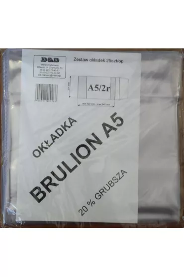 D&d Ok�adka brulion regulowana A5 25 szt.
