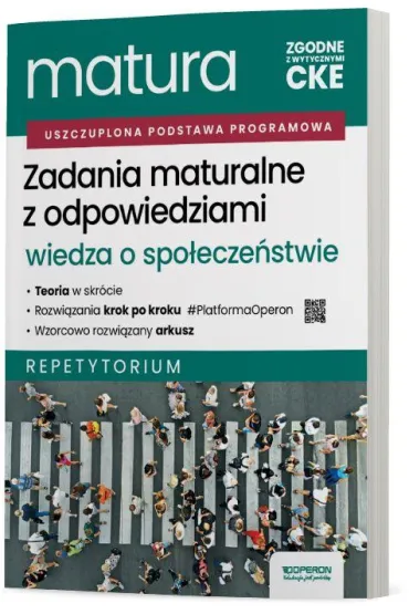 Pakiet Matura 2026. Wiedza o spo�ecze�stwie. Zakres rozszerzony: Teoria do matury. Vademecum, Zadania maturalne z odpowiedziami. Repetytorium