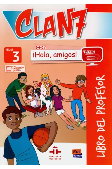 Clan 7 con iHola, amigos! Nivel 3. Przewodnik metodyczny + CD - Maria Castro