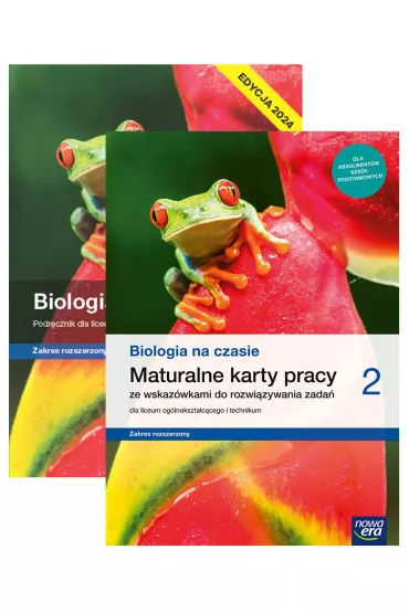 Pakiet Biologia na czasie 2. Podrcznik i Maturalne karty pracy dla liceum oglnoksztaccego i technikum. Zakres rozszerzony. Edycja 2024 - Dawid Kaczmarek, Marek Guzik, Ryszard Kozik, Wadysaw Zamachowski, Anna Tyc, Renata Stencel, Tomasz  Otrba