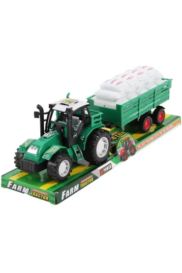 Traktor z przyczep� i ziarnem Trifox