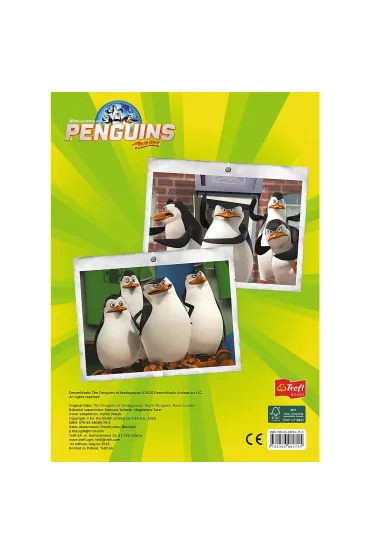 Pingwiny z Madagaskaru Kolorowanka
