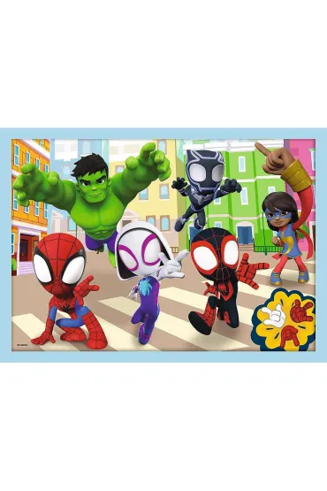 Puzzle 4w1 - Ekipa Spidey`a Spidey and his Amazing Friends, Marvel (12+15+20+24 el.) Trefl
