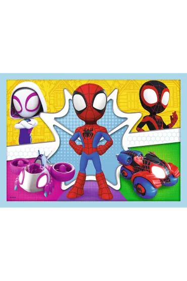 Puzzle 4w1 - Ekipa Spidey`a Spidey and his Amazing Friends, Marvel (12+15+20+24 el.) Trefl