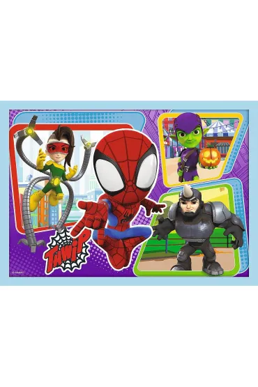 Puzzle 4w1 - Ekipa Spidey`a Spidey and his Amazing Friends, Marvel (12+15+20+24 el.) Trefl