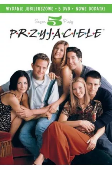 Przyjaciele. Edycja jubileuszowa, sezon 5 (5 DVD) - Courtney Cox Arquette, David Schwimmer, Jennifer Aniston, Lisa Kudrow, Matt LeBlanc, Matthew Perry