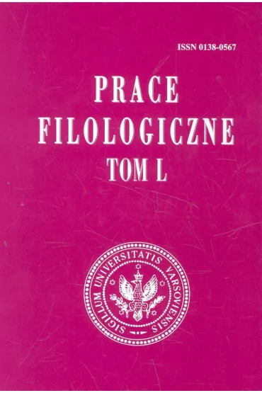 Prace filologiczne Tom L