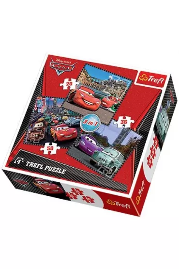Puzzle 20,36,50 el. Auta 2 Podr� wok� Europy Trefl