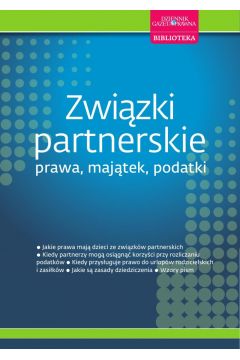eBook Zwizki partnerskie - prawa, majtek, podatki pdf