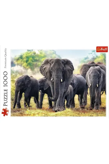 Puzzle 1000 el. Afryka�skie s�onie Trefl
