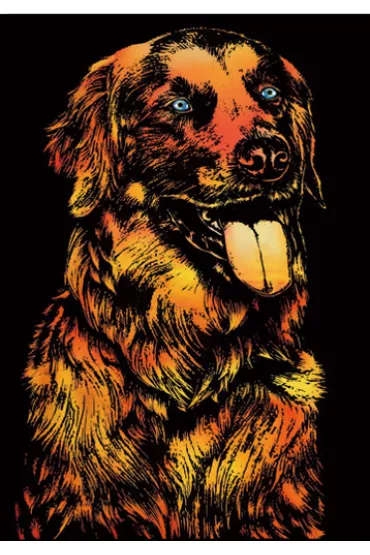 Twoje Hobby Dog. Magiczna zdrapka - wydrapywanka 40.0 x 28.5 cm