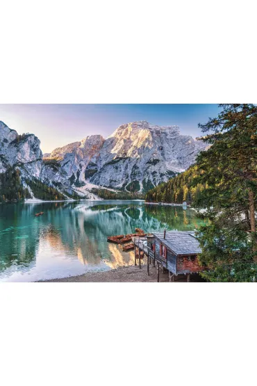 Puzzle 1000 el. HQ Emerald Lake Braies Clementoni