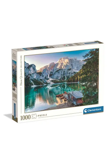 Puzzle 1000 el. HQ Emerald Lake Braies Clementoni