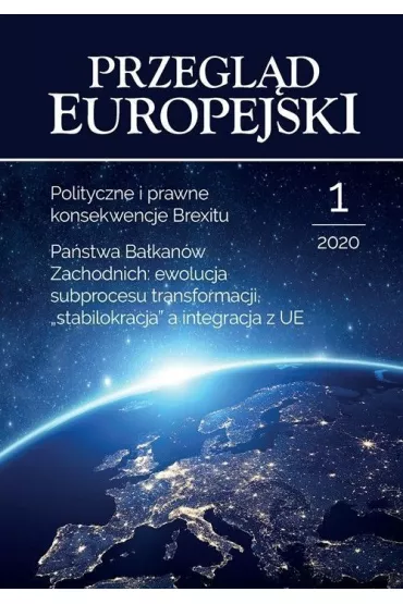 Przegl�d Europejski 1/2020 - Maciej Mr�z