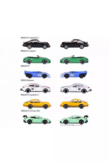 Majorette Porsche Premium Cars, 6-rodz.