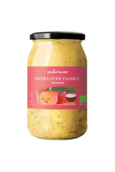 Zakwasownia Zupa tajska ostra kokosowa 900 ml Bio