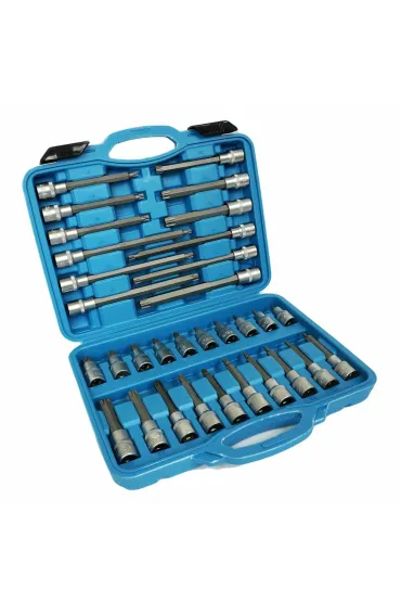 Silver Klucze torx 1/2" przed�u�ane 32 szt.