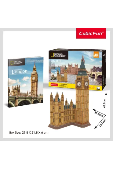 Puzzle 3D 94 el. National Geographic Big Ben Cubic Fun