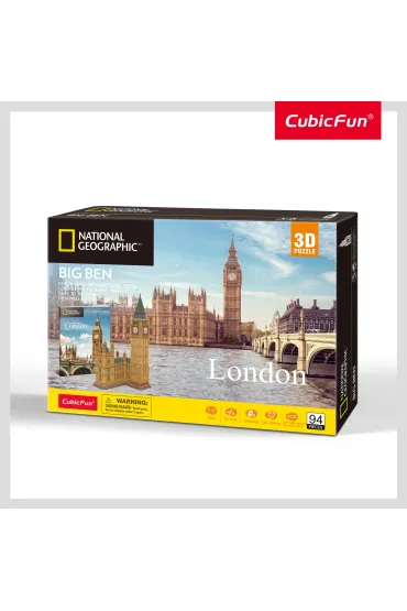 Puzzle 3D 94 el. National Geographic Big Ben Cubic Fun