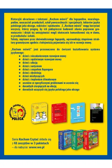 Kocham m�wi�. Historyjki obrazkowe z tekstami - Jagoda Cieszy�ska