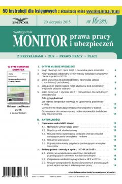 ePrasa Monitor Prawa Pracy i Ubezpiecze 16/2015