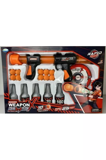 Zestaw pistolet�w do pianki z akcesoriami Maksik
