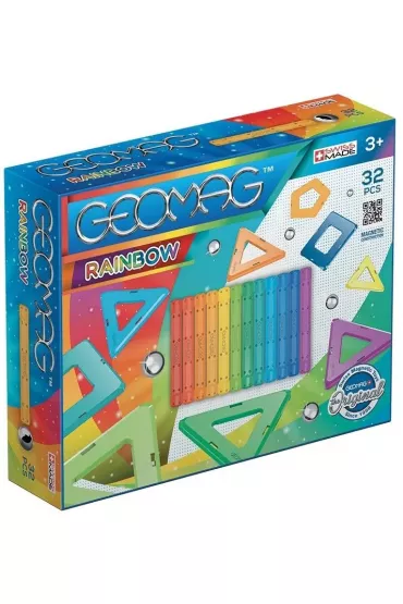 Geomag Rainbow. Klocki magnetyczne. 32 element�w