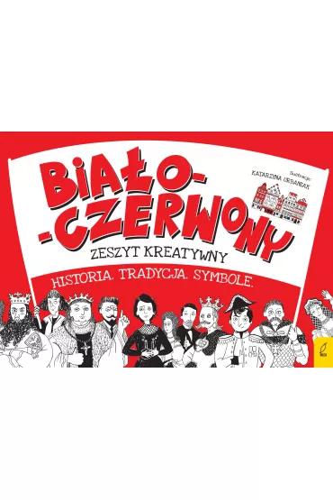 Bia�o-czerwony zeszyt kreatywny