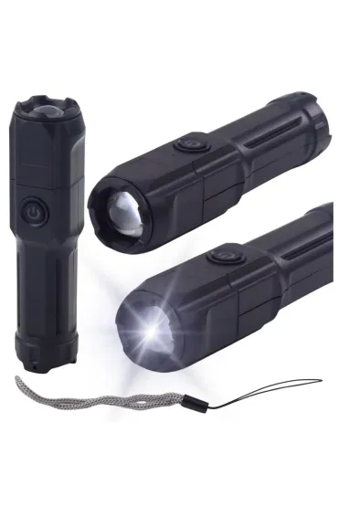 LeanToys Latarka led regulacja zoom 3 tryby �wiecenia