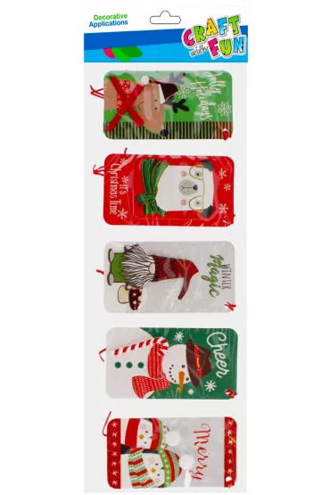 Craft with Fun Bilecik okazjonalny na prezent Boe Narodzenie 5 szt.