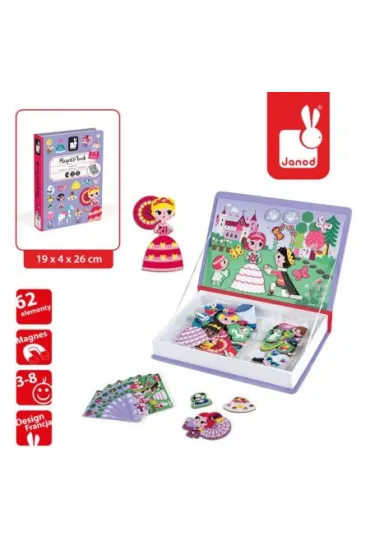 Puzzle Magnetyczna uk�adanka Ksi�niczki Magnetibook Janod