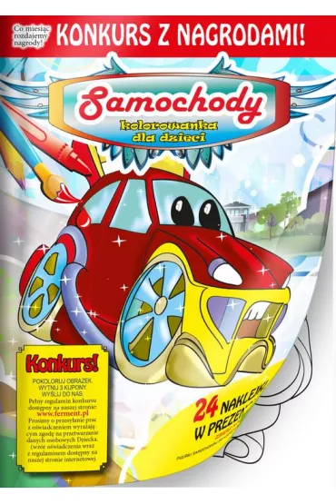 Samochody. Kolorowanka dla dzieci