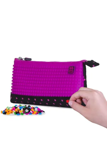 Pixie Crew Pi�rnik na suwak Kropki z purpurowym panelem