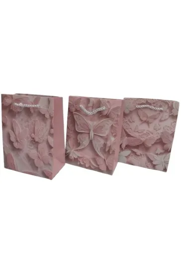 Torebka prezentowa motyle (12x16x6,5cm) mix