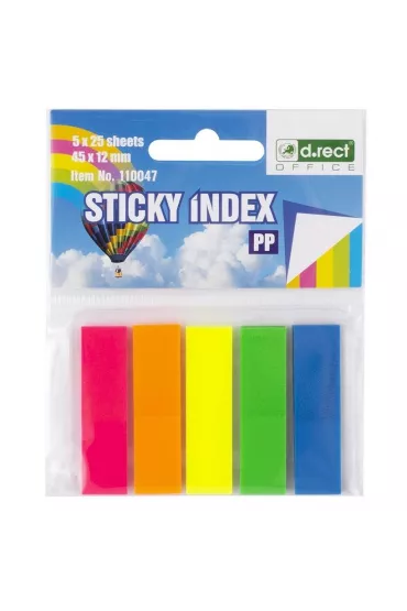 D.rect Zak�adki indeksuj�ce 45 x 12 mm 100 kartek