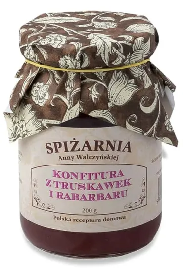 Spi�arnia Anny Walczy�skiej Konfitura z truskawki z rabarbarem 200 g