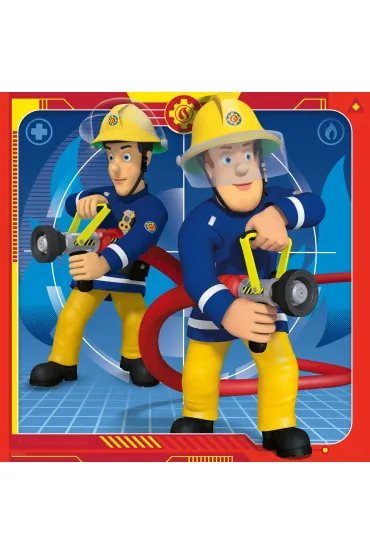 Puzzle 3x49 el. Stra�ak Sam na ratunek! Ravensburger