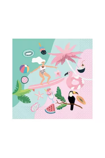 Godan Serwetki Summer Let's Party surfing 33x33cm