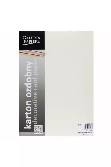Argo Karton ozdobny A4 kremowy 240g P��tno GALERIA PAPIERU 202122